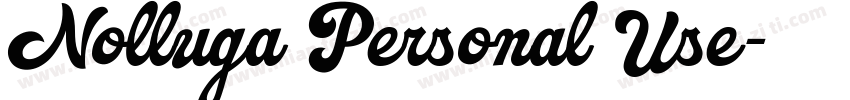 Nolluga Personal Use字体转换